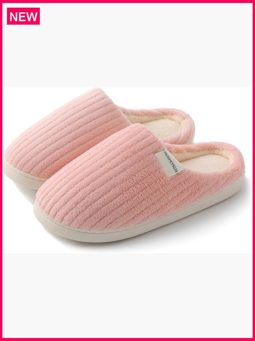 Women's Slippers Memory Foam Anti-Skid Rubber Sole Indoor Outdoor Plush